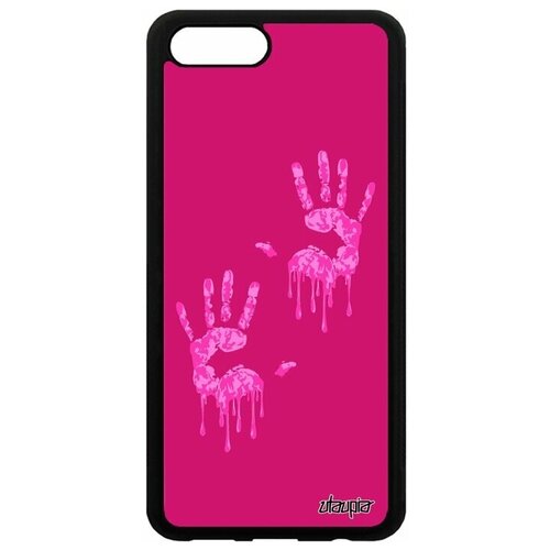 фото Чехол для honor v10 / view 10, "отпечаток ладони" arm след utaupia