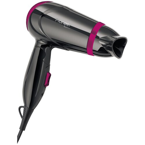 Фен PIONEER со складной ручкой и насадкой-концентратором 2 скорости 2 температурных режима 1400 Вт 77900₽