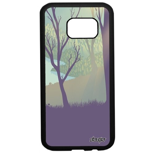 фото Противоударный чехол на // samsung galaxy s7 // "лесные розы" дерево пейзаж, utaupia, цветной