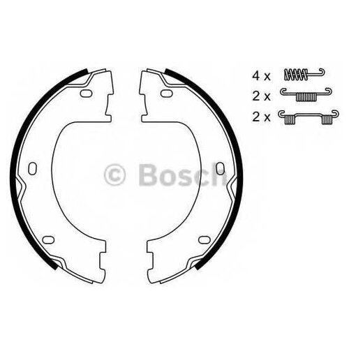 986487751 Колодки руч.торм. MERCEDES SPRINTER, VW CRAFTER 06=> BOSCH