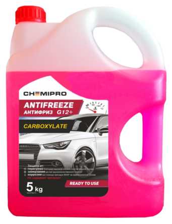 CHEMIPRO CH046 CH046_антифриз Chemipro G12+ готовый 5kg! красный, 4.4л\