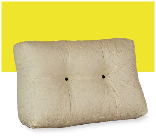 Большая диванная подушка для спины на диван на кровать для чтения и отдыха PillowPlace внутренняя без чехла 70х50х20/10 см