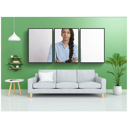 фото Набор модулных постеров для интерьера "раздраженный, скрестив руки, человек" 60x90 см. в тубусе, без рамки lotsprints