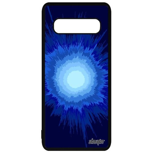 фото Защитный чехол на смартфон // galaxy s10 plus // "большой взрыв" солнце волны, utaupia, синий