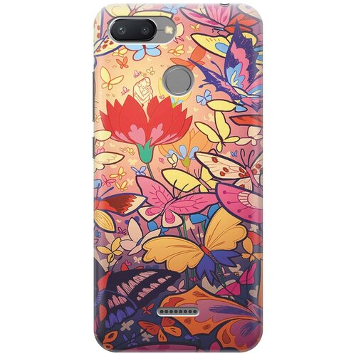 фото Re:paчехол - накладка artcolor для xiaomi redmi 6 с принтом "красочный мир"
