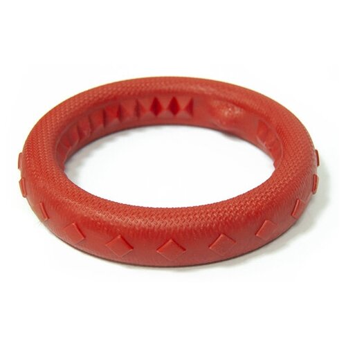 фото Игрушка "кольцо плавающее" среднее зооник ,17 см,пластикат, красная