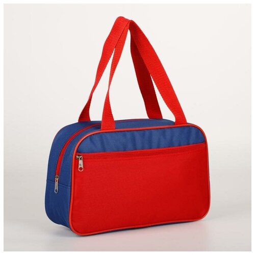 Сумка Textura 4577073, 10х20х33 см, красный, синий сумка для обуви на молнии наружный карман textura цвет сиреневый фиолетовый