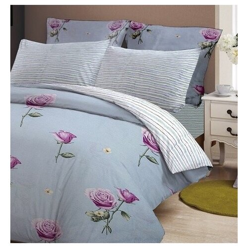 Комплект постельного белья Сатин 613 АВ евро (МарТекс)