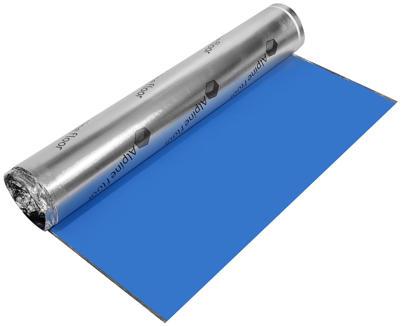 Alpine Floor Подложка silver foil blue eva, 1,5 мм, 10 м2 SF02