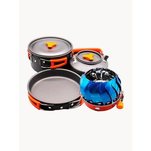 Походный набор с плитой и посудой