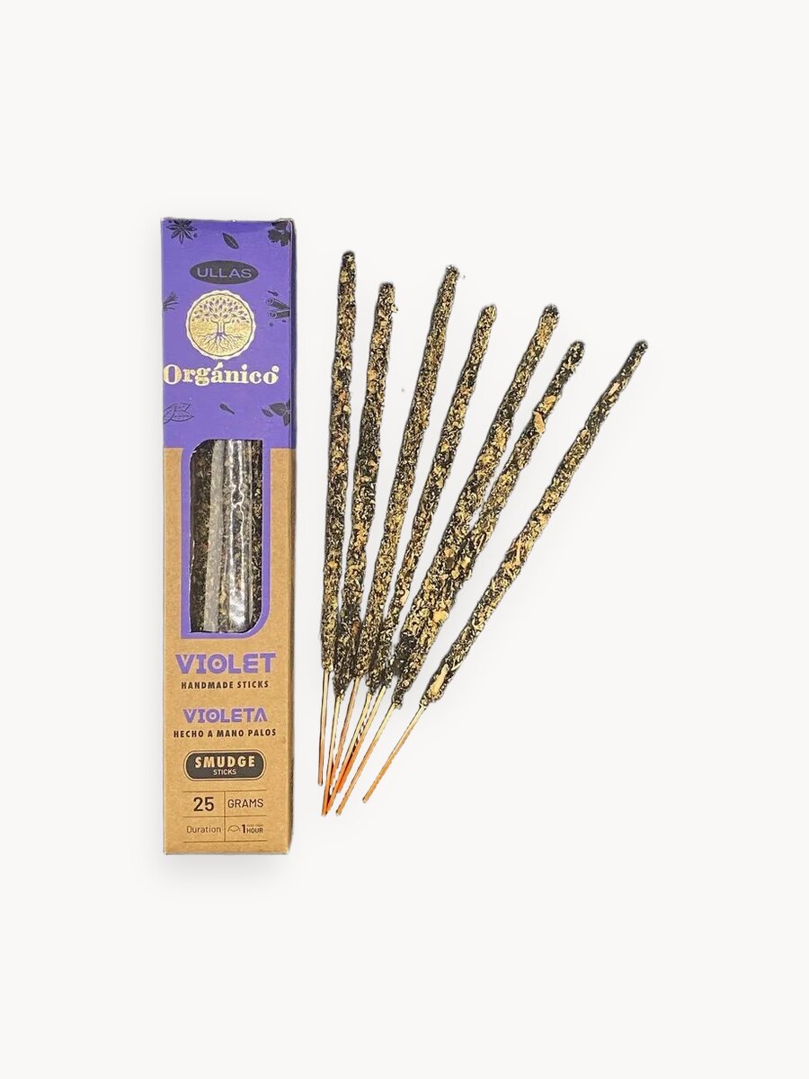 Благовония палочки Фиалка, Индийские Аромапалочки, органические