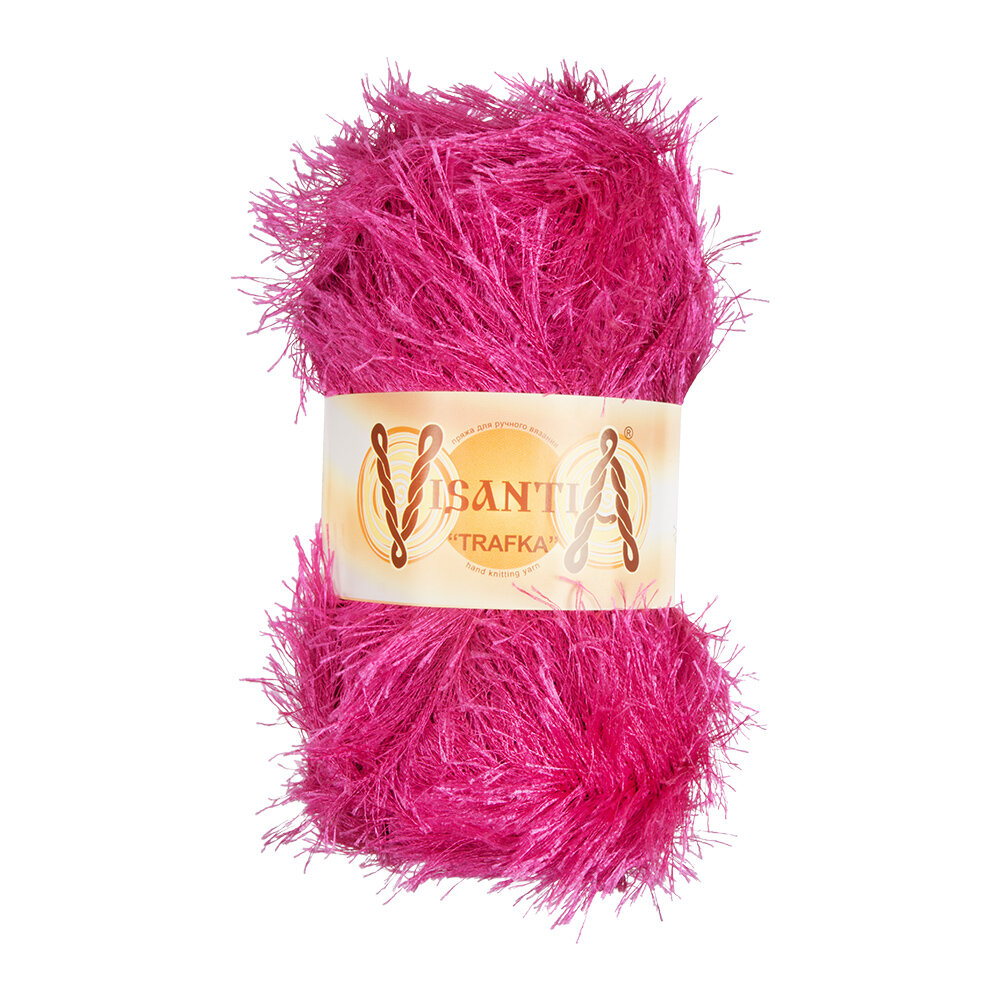 Пряжа VISANTIA "TRAFKA" 100% полиэстер 100 г 150 м №0022 т.малиновый