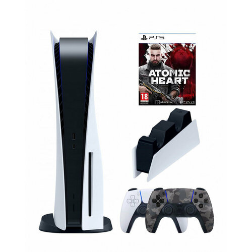 Игровая приставка Sony PlayStation 5 3-ревизия2-й геймпадкамуфляжзарядноеAtomic 825 ГБ 8399000₽