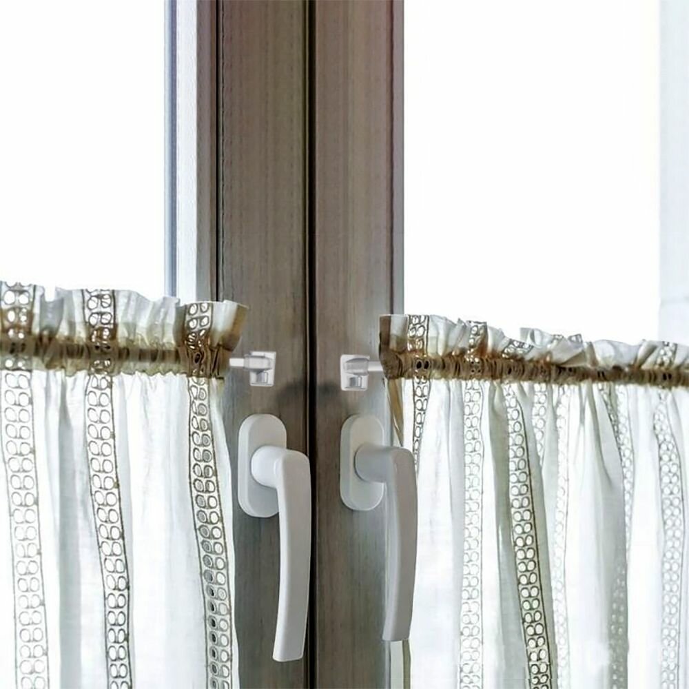 Мини-карниз OLEXDECO «кафе» Сатин 40-65 см — фото 1