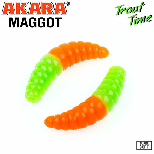 Силиконовая приманка Akara Trout Time MAGGOT 1,6 Cheese (10 шт)