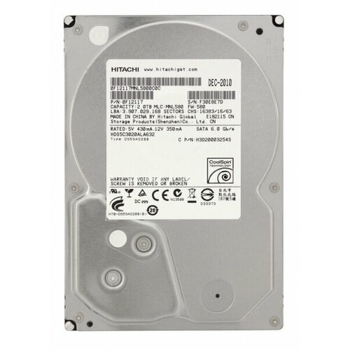 Жесткий диск Hitachi HDS5C3020ALA632 2Tb SATAIII 3,5 HDD жесткий диск hitachi hds5c3020ala632 2tb sataiii 3 5 hdd