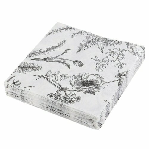 Салфетка бумажные Цветы 33х33 см 2-сл20 шт 499₽