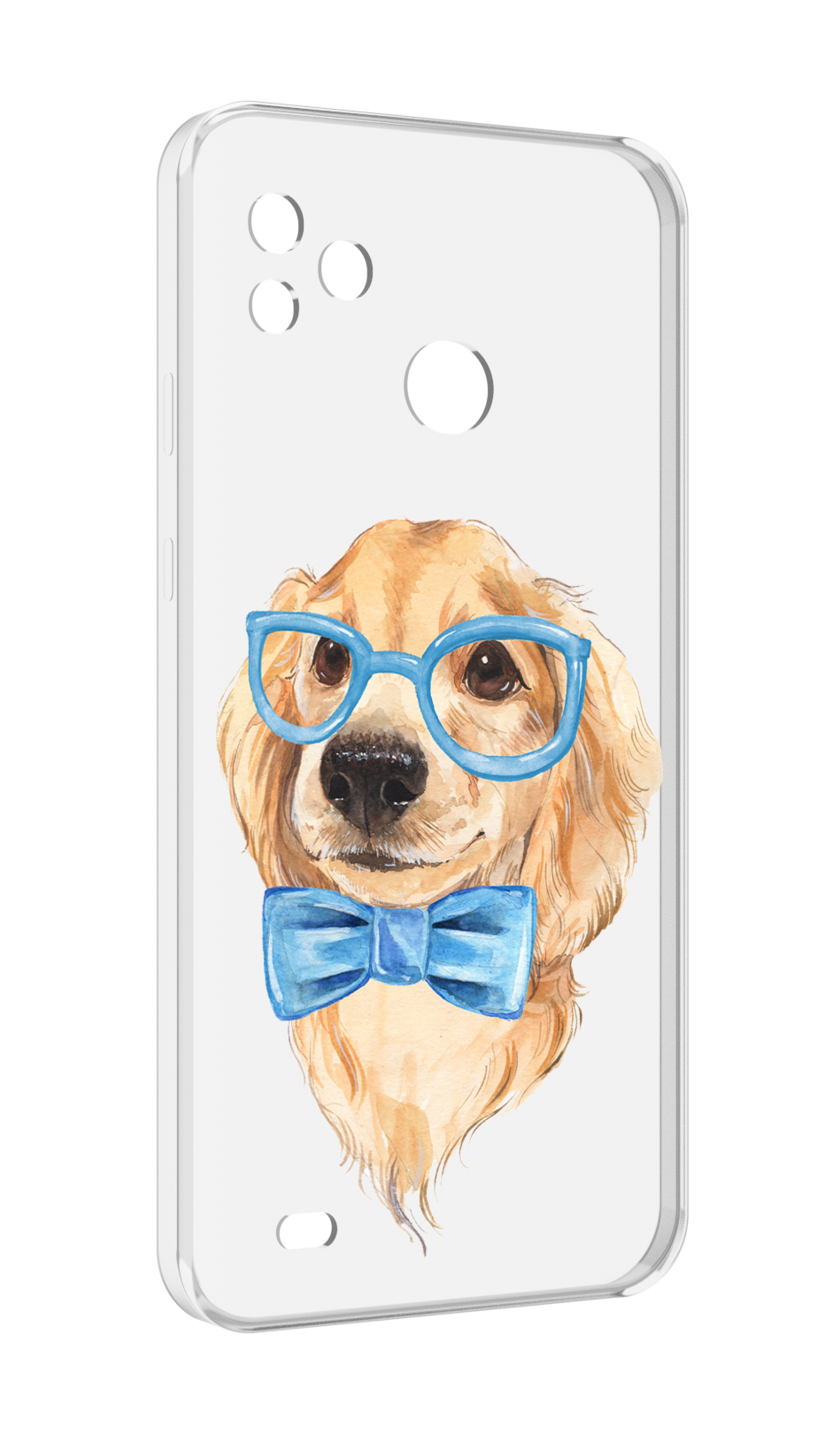 Чехол MyPads Собака интеллигент для Tecno Pop 5 Go задняя-панель-накладка-бампер