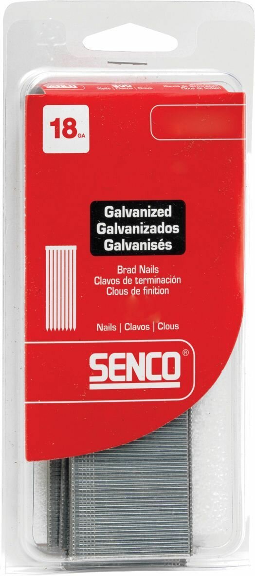 фото Гвозди финишные 18 GA SENCO Brand 50 мм оцинкованные, 800 штук