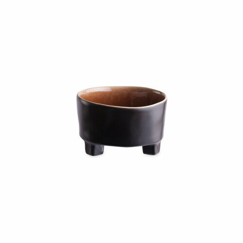 Чаша COSTA NOVA Riviera, 12 см, 320 мл, керамическая, черно-коричневая (VES121-01616G)