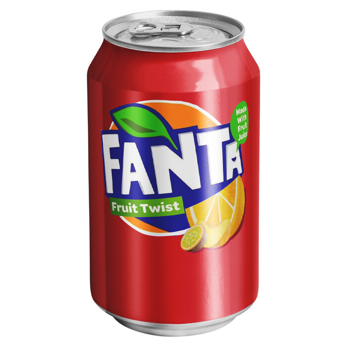 Газированный напиток Fanta Fruit Twist фруктовый твист (Англия), 330 мл (6 шт) - фотография № 2