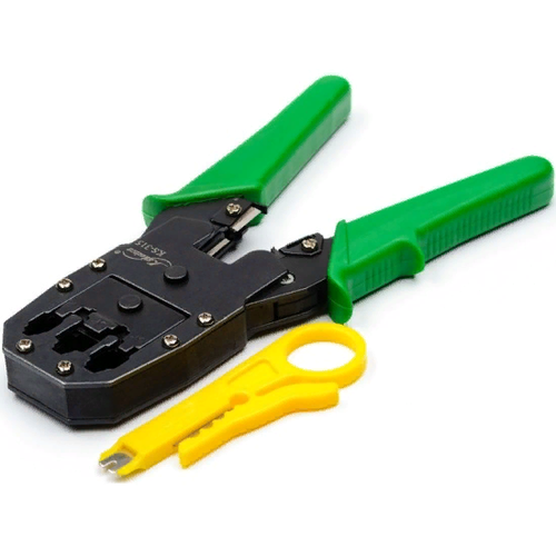 Инструмент Atcom Клещи обжимные KS-315 (RJ45, RJ11) обжимные клещи deli tools dl381008 rj45 черный желтый