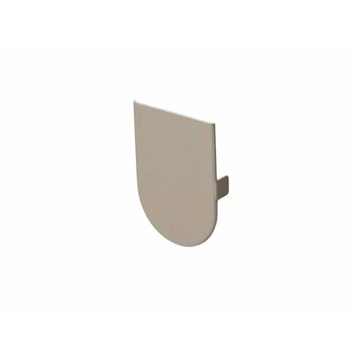 Накладка декоративная для скрытых петель, 120x30 мм, алюминий, никель матовый, 4 шт