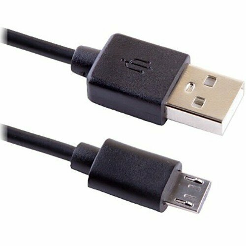 Кабель USB2.0 Am-microB KS-is KS-464-2 - 2 метра, чёрный автомобильное зарядное устройство ks is ks 039 caus microusb mini usb на кабеле 2а