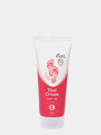 EKEL Успокаивающий крем для ног с экстрактом розы Foot Cream Rose, 100гр - фото №14