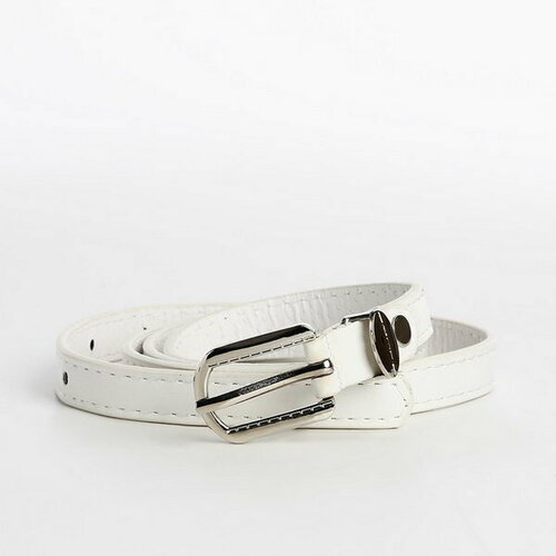 фото Ремень сима-ленд, размер 110, белый сима-лэнд
