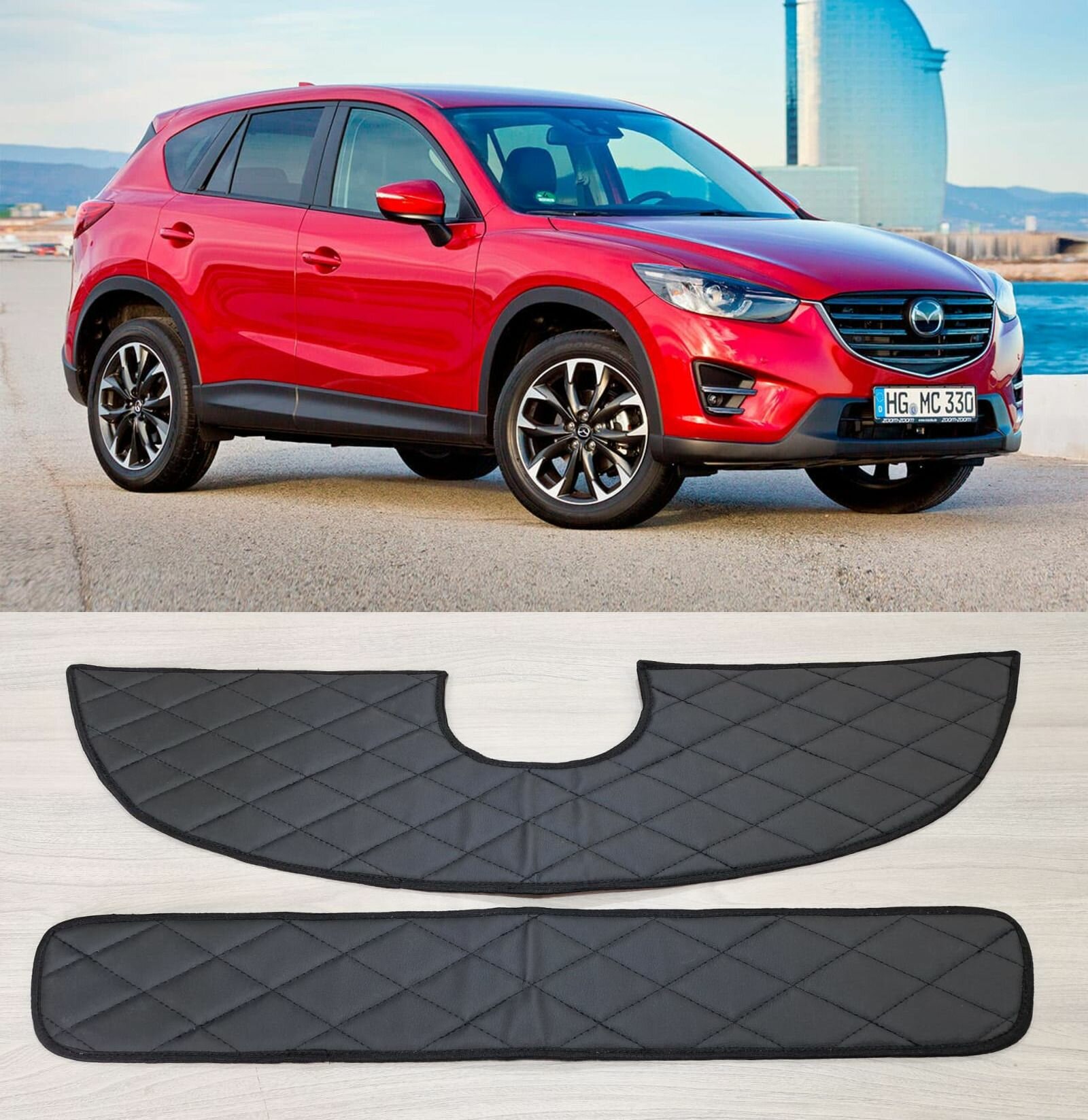 Утеплитель радиатора и бампера для Mazda CX-5 2015-2017 Мазда Си Икс 5