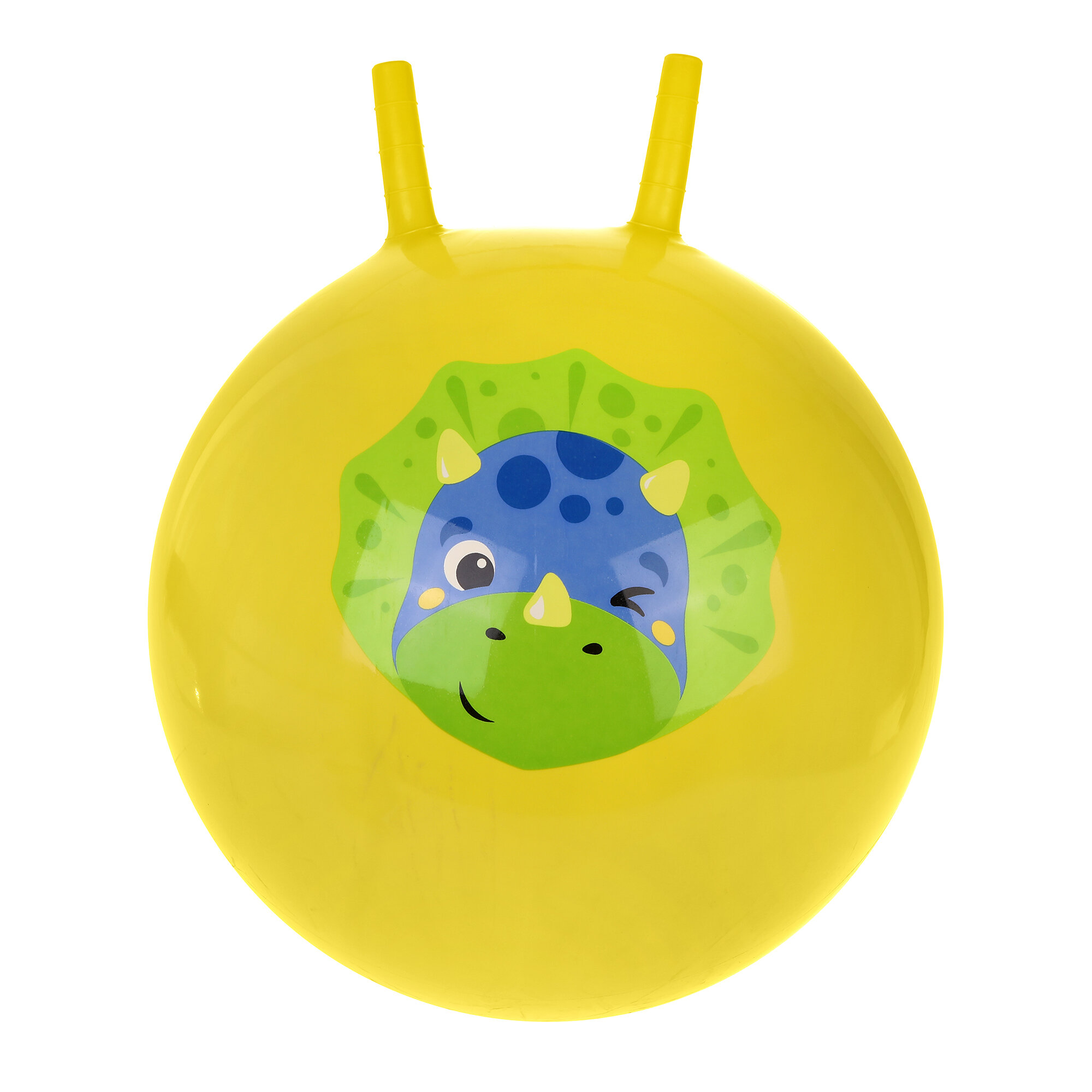 Мяч-попрыгун Moby Kids Динозаврик 646729, 50 см, желтый - фото №6