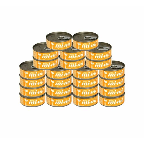 Консервы для кошек Mi-Mi тунец с сыром в желе 80г 24шт