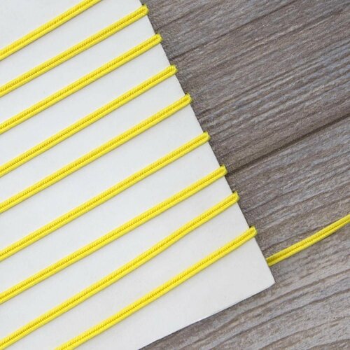 Шнур-сутаж для шитья, желтый, 50 м, 1 упаковка шнур сутаж для шитья желтый 50 м 1 упаковка