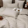 Комплект постельного белья Страйп сатин Семейный - изображение