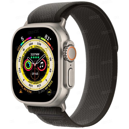 Часы Apple watch Ultra 49mm Titanium Case GPSCellular Trail Loop BlackGray SM 7194000₽