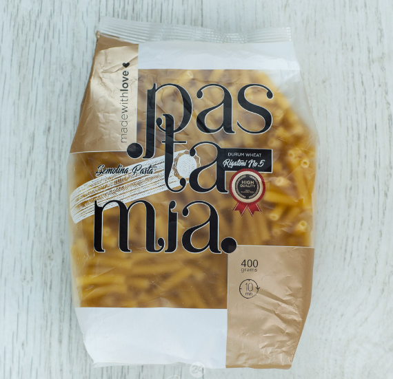Макароны Pasta Mia, Rigatoni №5, 15 пачек по 400 грамм
