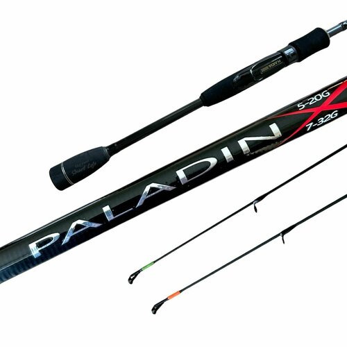 Спиннинг Kaida Paladin 240 см 2 хлыста тест 5-20 7-32 грамм кайда паладин спиннинг медиум, медиумхэви на щуку, окуня, сома, судака, форель, хищника, для джига, твичинга, блеснения