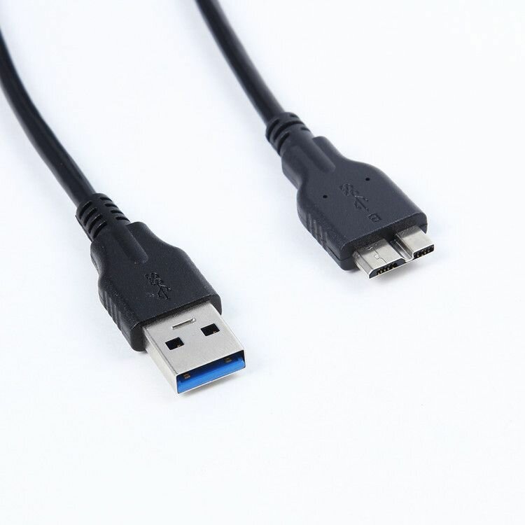 Кабель micro USB 3.0 тип B для портативных внешних дисков / для мобильных устройств 0,5 м — фото 4