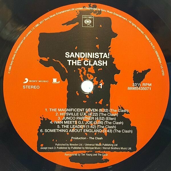CLASH CLASH - Sandinista! (3 Lp, 180 Gr) Sony Music - фото №4