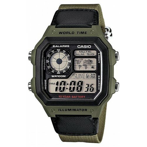 Наручные часы CASIO, зелeный