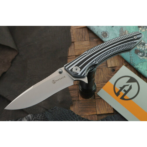 фото Складной нож maxace zealot 3.0, сталь 10cr15comov, рукоять черно-белый g-10