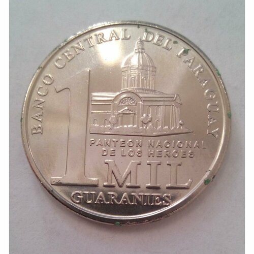Монеты Парагвай 2008г. 1000 GUARANIES Регулярный выпуск UNC монеты парагвай 2016г 50 guaranies регулярный выпуск unc