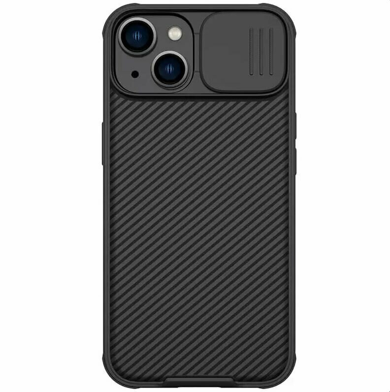 фото Чехол для телефона iPhone 14 Nillkin CamShield Pro Magnetic Case MagSafe черный с защитой камеры