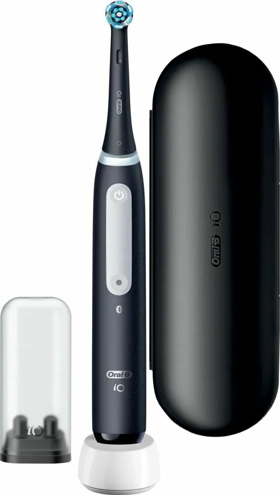 Электрическая зубная щетка Braun Oral-B Series iOG4.1B6.2DK Black, 4 режима, датчик давления, таймер, дорожный футляр, черный