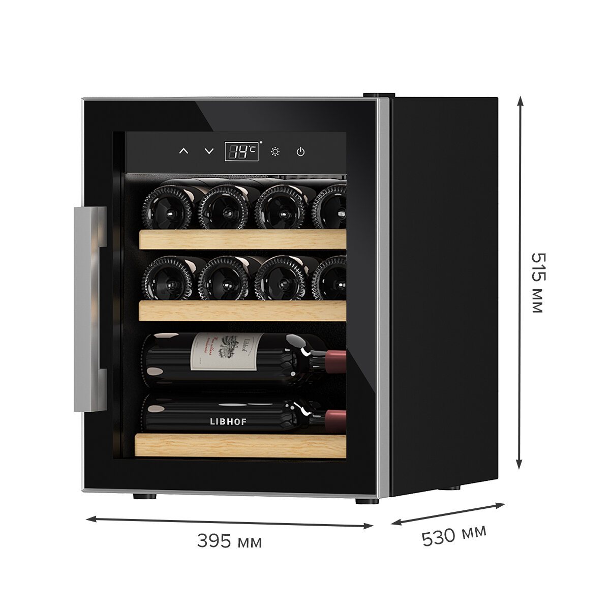 Винный шкаф Libhof GQ-12 Black — фото 8