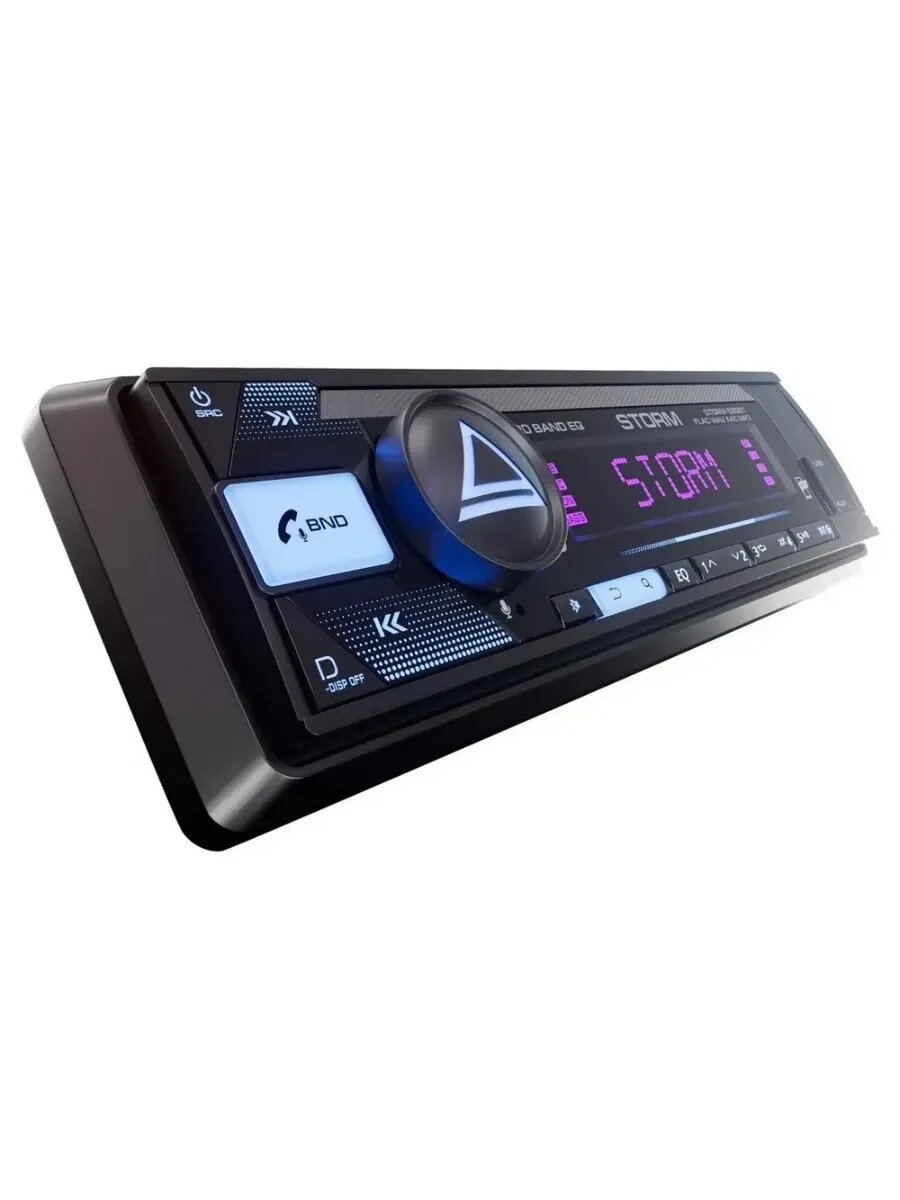 Автомагнитола USB AurA STORM-525BT с Bluetooth, AUX, FM, 1DIN — фото 1