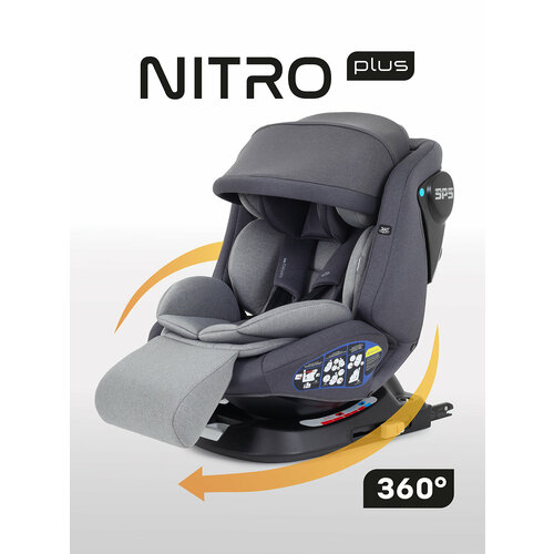 фото Автокресло rant nitro plus ub619 isofix группа 0+-1-2-3 (0-36 кг), grey