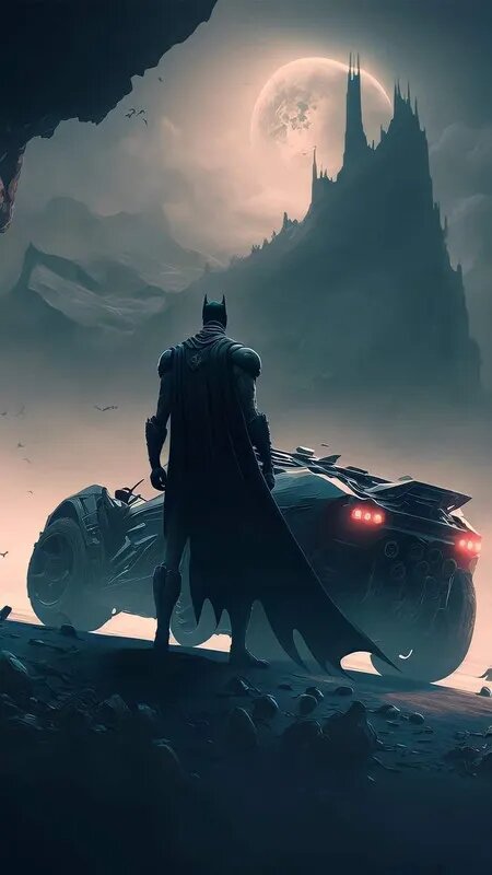 Картина По Номерам Для Взрослых Начинающих, Цветной Холст, /Batman/40x50см, Без рамки