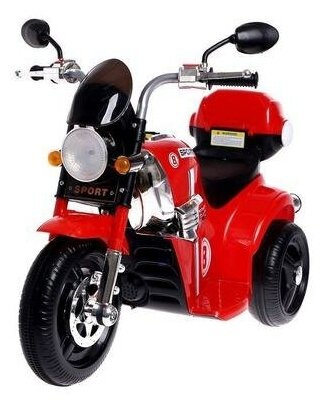 Детский электромобиль Чоппер, с аккумулятором, световые и звуковые эффекты, цвет красный 4459526 .